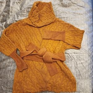 Free People freesize mustard sweater top